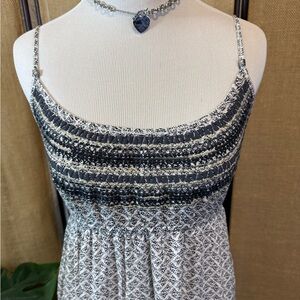 American Eagle Patterned Maxi Spaghetti Strap Dress  Xtra Small Size